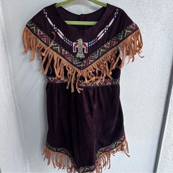 Lil’ Indian Princess Costume, California Native American Size - Picture 2 of 6